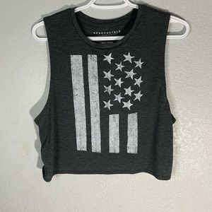 American flag tank top
